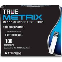 True Metrix Blood Glucose Test Strips x100