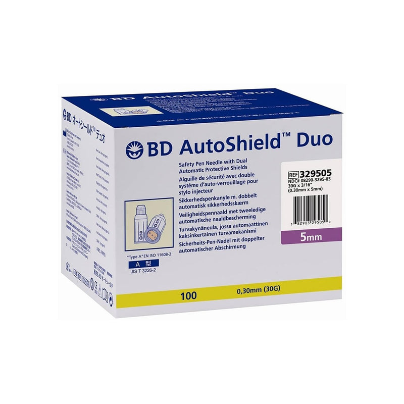 BD AutoShield Duo Safety Pen Needle 5mm