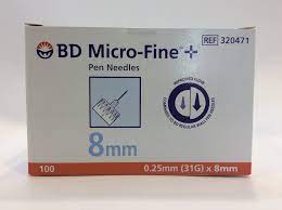 BD Micro-Fine Pen Needle 31G x 8mm (100's)
